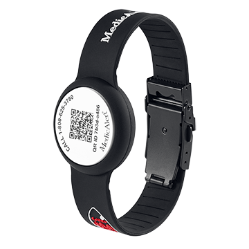 QR Code Medical ID Wristband with Location Tracker, , large image number 1